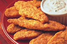 Fiery Fingers glazed strips